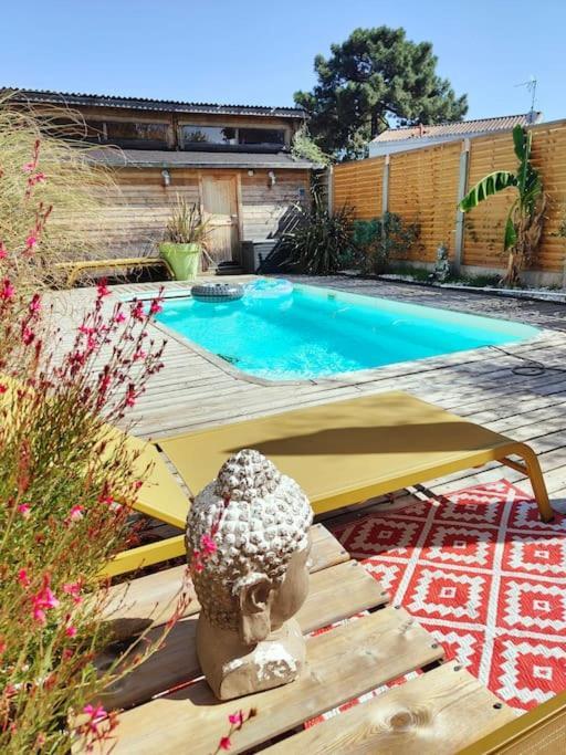 Tiny House Avec Jardin Et Acces Piscine Chauffee Villa Saint-Médard-en-Jalles Exterior foto